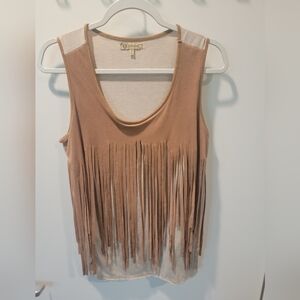 Pant set Suede mix and match shredded democracy tee with Suede legging